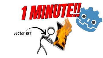 How to create Vector Art under 1 min! Godot 4 #gameart #vectorart #godot4