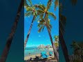 【10秒ハワイ】10秒でハワイ気分🌴ワイキキ・クヒオビーチの絶景スポット