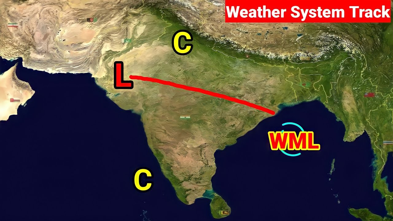 Weather System Track Animation|Weather of India|Pakistan Weather