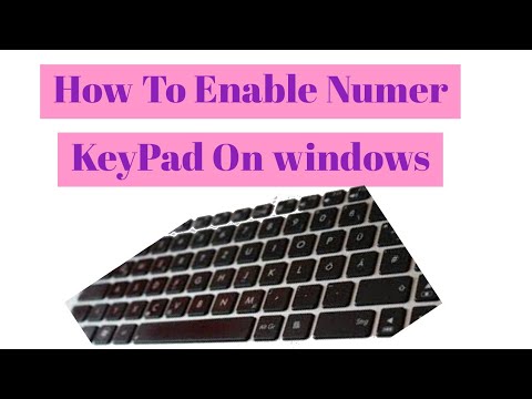 Video: How To Enable Numpad On Laptop