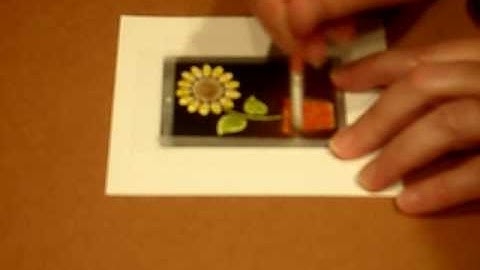 Embossing Paste, Stencil and Glitter