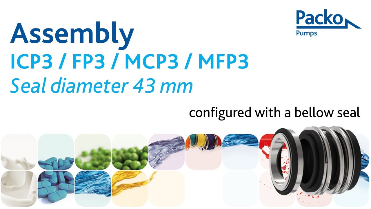 Assembly - Configured with a bellow seal: ICP3, FP3, MCP3 & MFP3