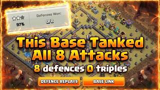 Titan League TH18 War Base Survived 8 Champion League Attacks 🔥 (Replays + Link) screenshot 3