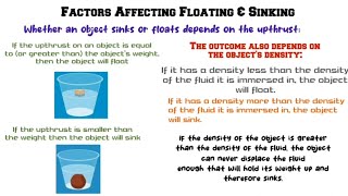 Floatation Floating Objects #density #upthrust #buoyancy #buoyantforce #archimedesprinciple 