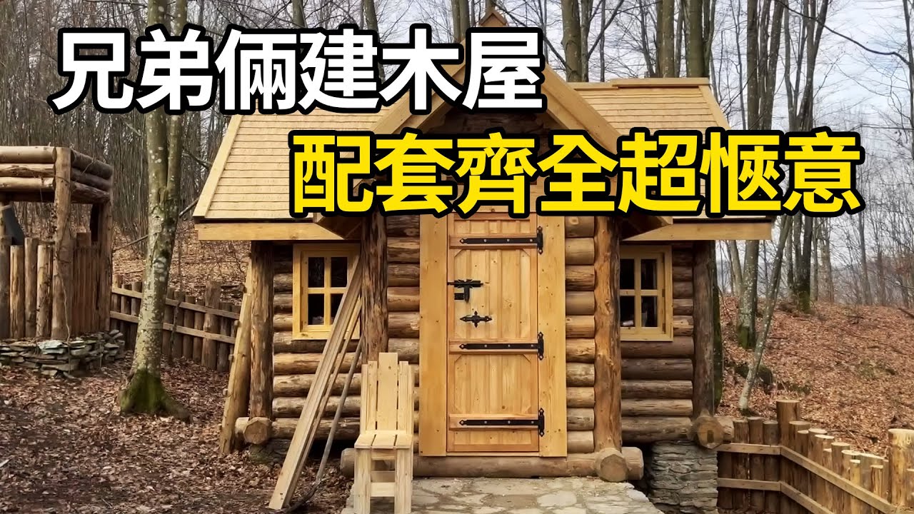 兄弟倆叢林建小院，配套齊全超愜意，沉浸式建造過程太助眠！ | 