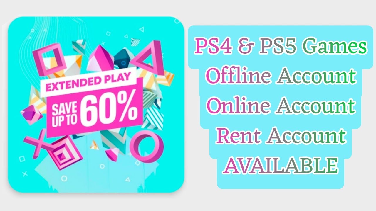 Playstation Games Extended Play Offer SBD Games Coimbatore 