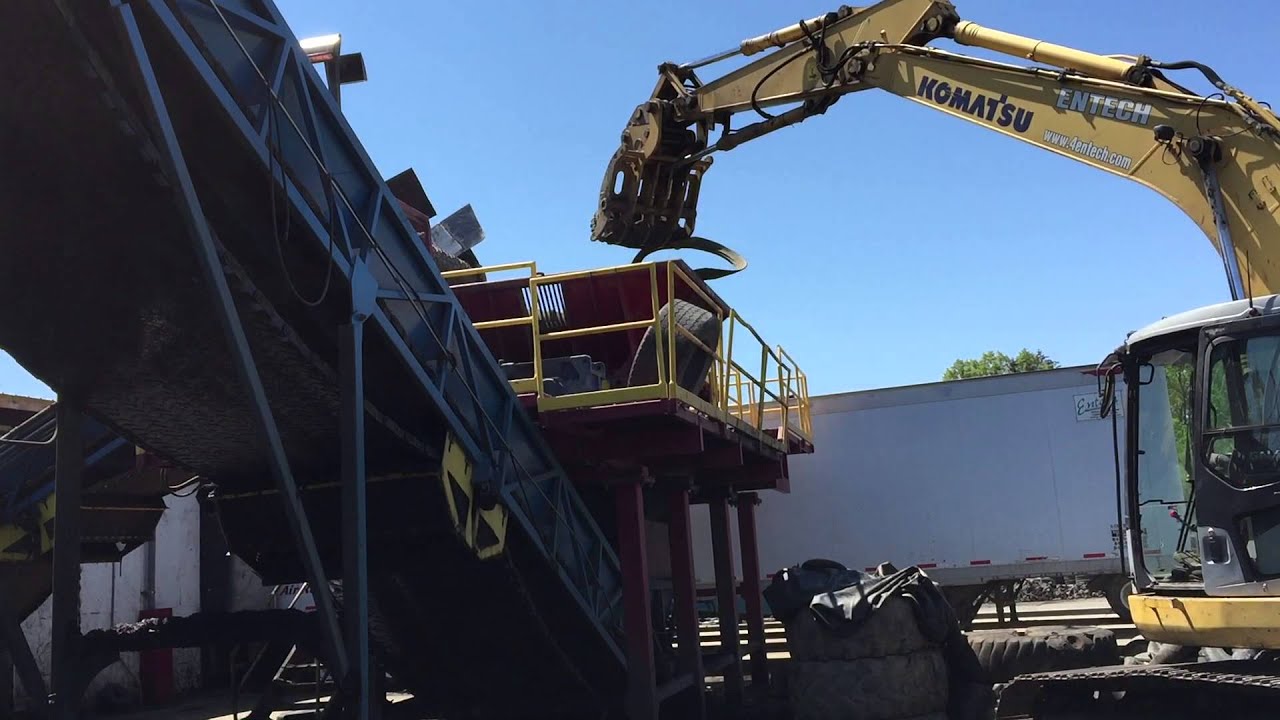 Shredding tires YouTube