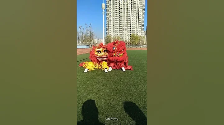 训练之余放松一下，不喜勿喷，舞狮按地域可分为南狮北狮，南狮就是流行于南方的狮子北狮就是流行于北方的狮子，视频中黄色的是北狮红色的是南狮 - 天天要闻