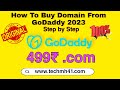 How To Buy Domain From Godaddy step by step 2023(godaddy se domain kaise kharide 2023