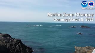 Outside Marine Zone Changes - March 2023