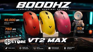 45.000 DPI  8000Hz puliga arziydigan mishka RAPOO VT2 MAX haqida video tahlil