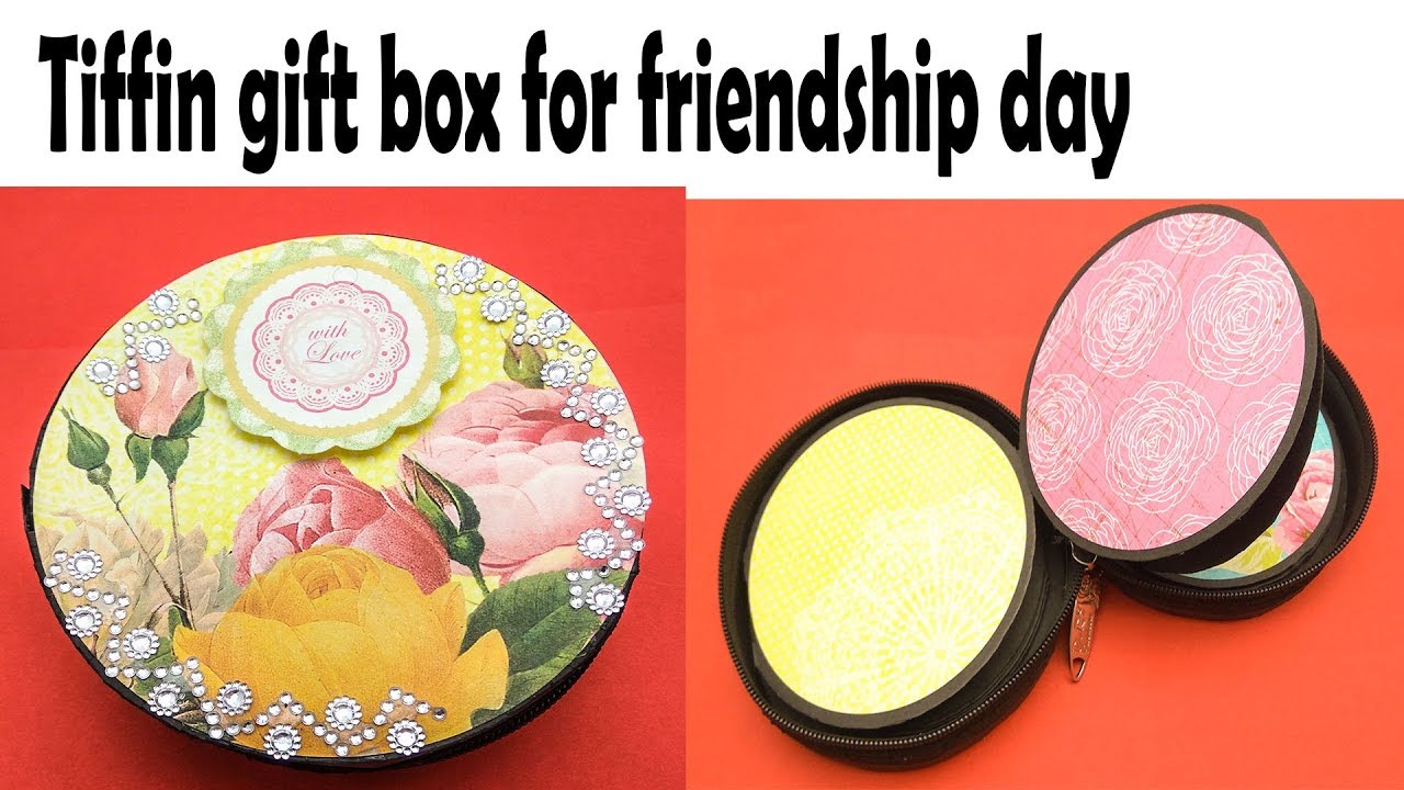 how to make tiffin box card friendship day special tutorial Magic