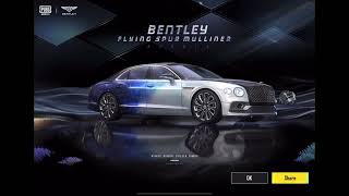 PubG Mobile 3.1 Bentley Collection Speed Draw