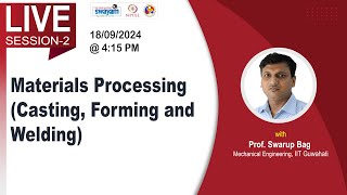 Materials Processing (Casting, Forming and Welding)