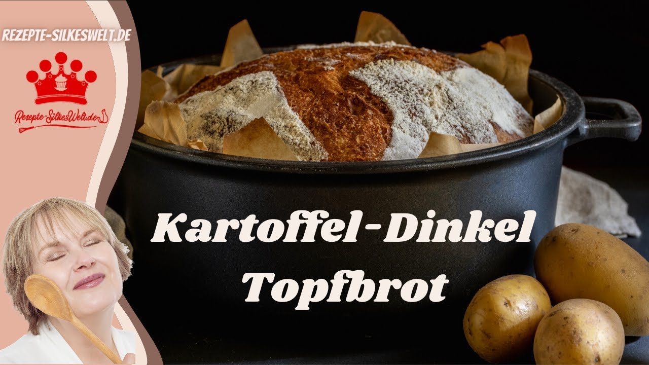 Das ist dein Brot! Einfach und lecker. Das Kartoffel-Dinkel Topfbrot🍞 