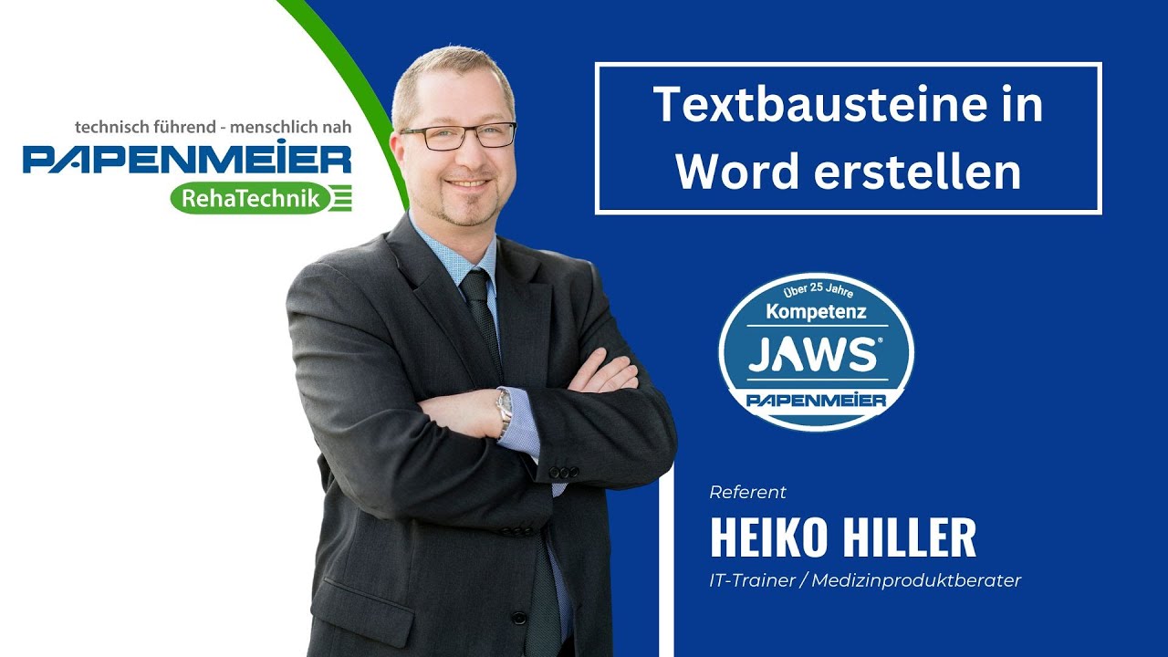 Tipps & Tricks mit JAWS: Effiziente Nutzung von Textbausteinen im Büroalltag