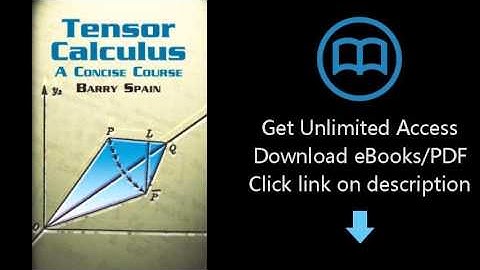 Tensor Calculus: A Concise Course (Dover Books on Mathematics)