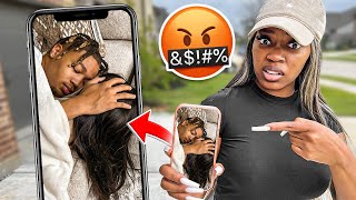 Sending My GIRLFRIEND A Picture Of ME And ANOTHER GIRL To See Her REACTION! *GONE WRONG*