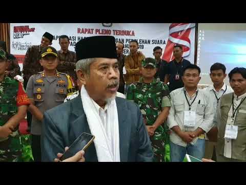 Ketua MUI Kabupaten serang, Mengucapkan Terimakasih Kepada seluruh Penyelenggara Pemilihan umum 2019