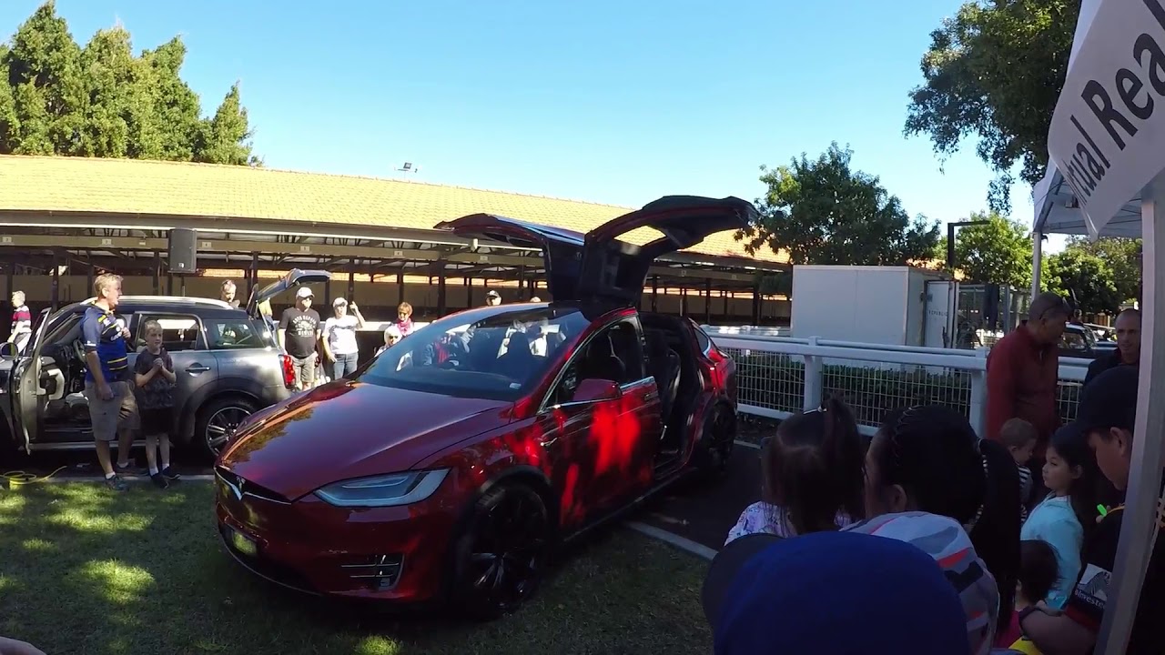 Tesla Model X Light And Door Show