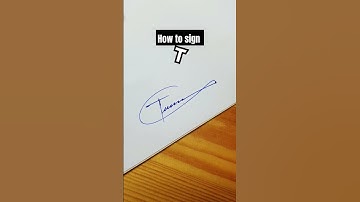 How to sign the letter ❤️ "T" ❤️ | How to improve your handwriting | calligraphy style