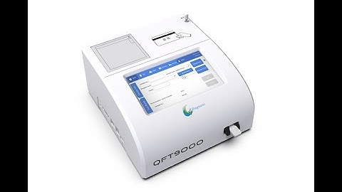 Demonstration video of QFT9000 Fluorescence Immunity Analyzer