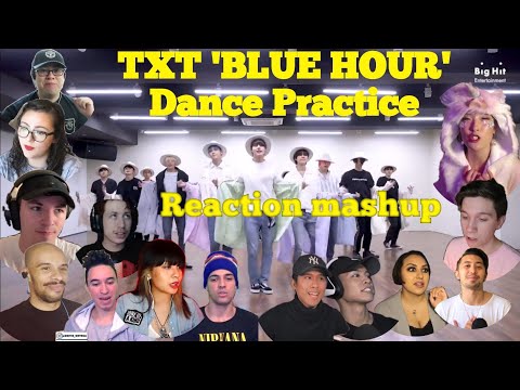 TXT 'Blue Hour' Dance Practice || Reaction Mashup @kmrreactors7620