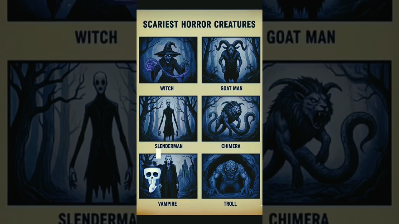 Scariest horror creatures☠️👾