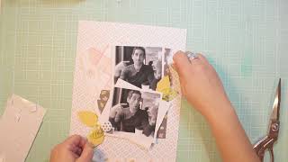 Felicity Jane scrapbooking Process Video 8.5x11 Layout &quot;...all the feels...&quot;