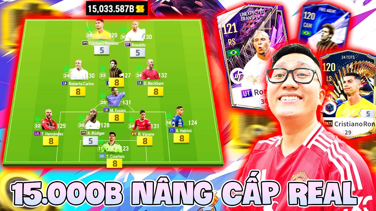 isn casino Cầm 15.000 Tỷ I Love Nâng Cấp Siêu Đội Hình REAL MADRID Cùng: RONALDO DE LIMA UT +5 & CR7 24TS +5
