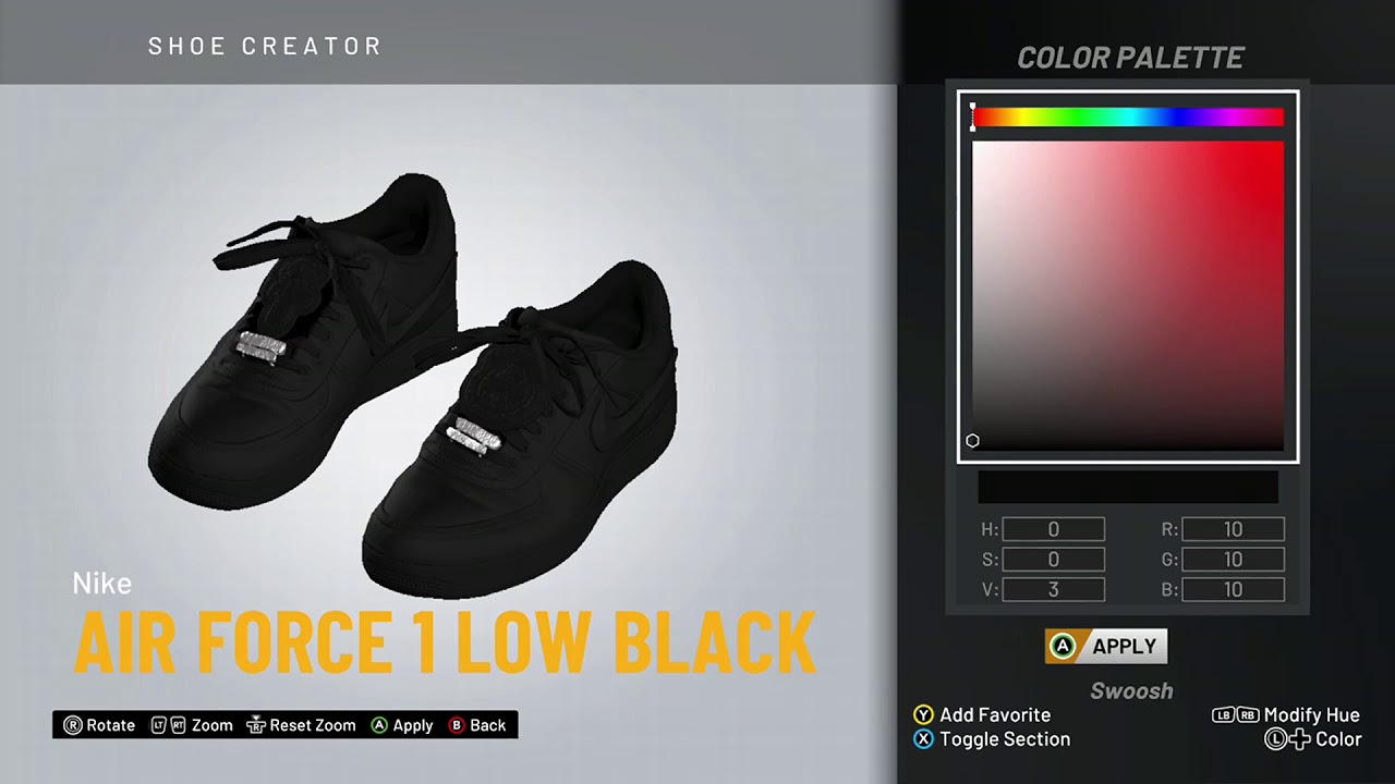 NBA 2K20 Shoe Creator - Nike Air Force 1 Low \