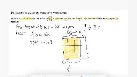 G6 Number Systems - Modeling Division of a Fraction by a Whole Number