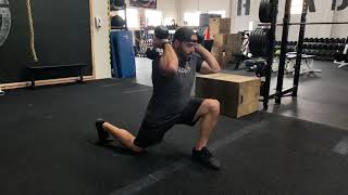 Dumbbell Front Rack Lunge