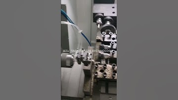 Look at the move for the processing of Smartlathe SL-25 with bar feeder device | CNC smartlathe