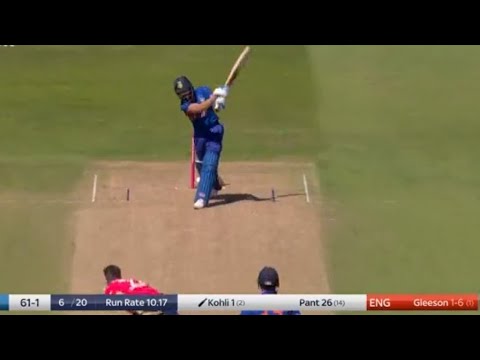 Virat kohli Wicket today by Richard Gleeson Bowling today India Vs England