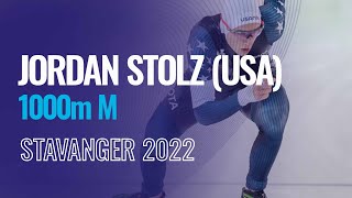 Jordan STOLZ (USA) | Winner | 1000m M | Stavanger | #SpeedSkating