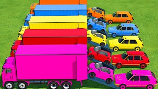 MINI SMART CARS & TRANSPORTER OF COLORS IN FS22 | FARMING SIMULATOR 22 |