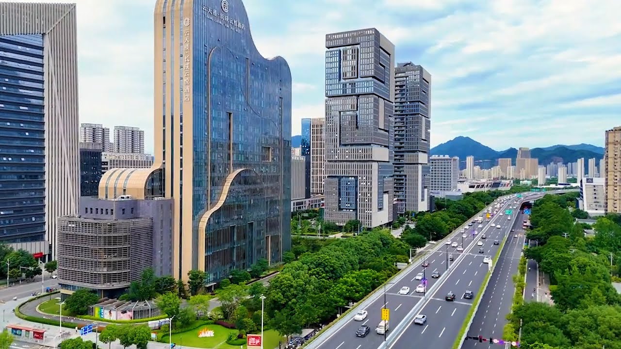 Ouhai Avenue, Wenzhou, Zhejiang, China中國浙江溫州甌海大道