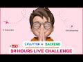 🔴 24 HOURS LIVE: Building a Full Flutter App + Backend (Help Me Hit 5000 Subs!) #flutterhero