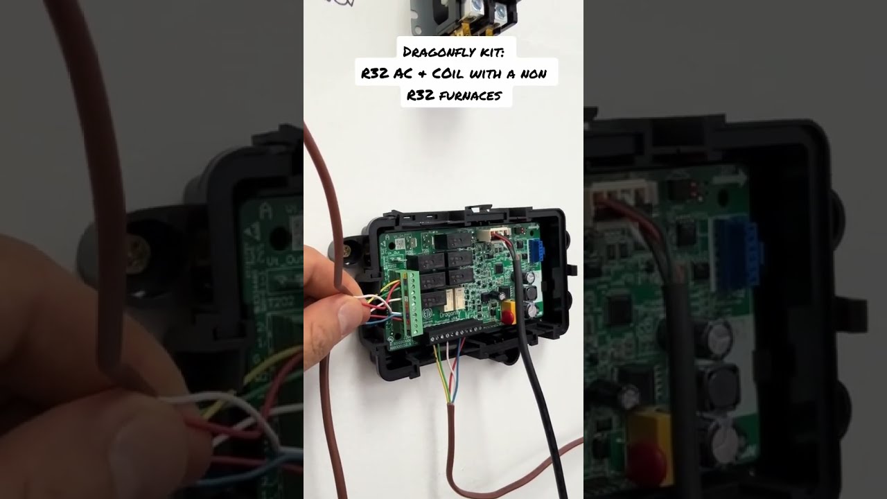 How To Connect Dragonfly Kit Used When Connecting Goodman R32 AC Coil A Non A2L Furnace