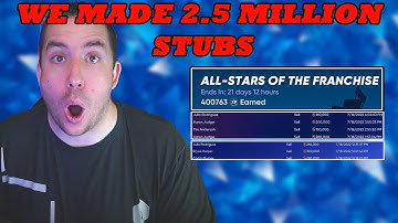 I MADE 2.5 MILLION STUBS IN ONE DAY USING THE MTO METHOD | ALL STARS OF THE FRANCHISE PROGRAM