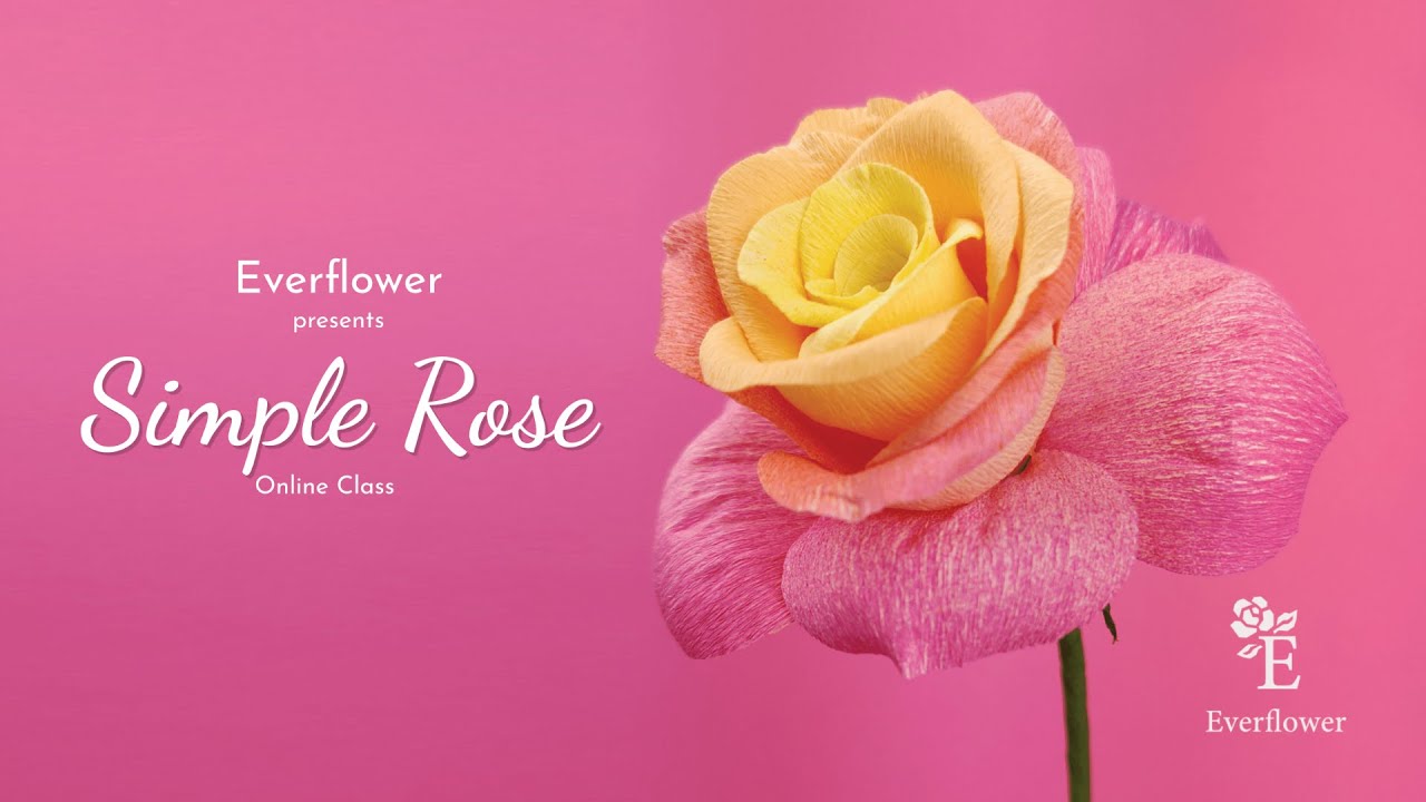 How to make a realistic crepe paper rose