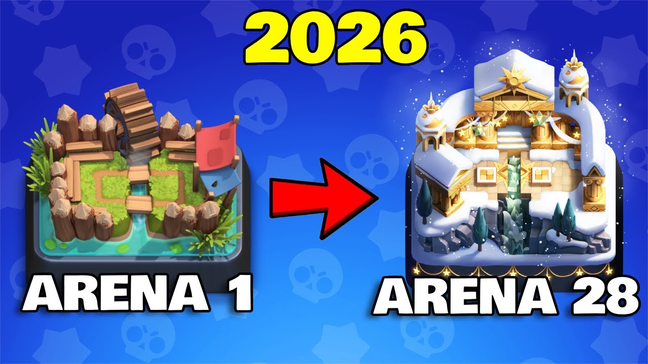 It's actually easy Arena 1 to ARENA 28 in Clash Royale 2026