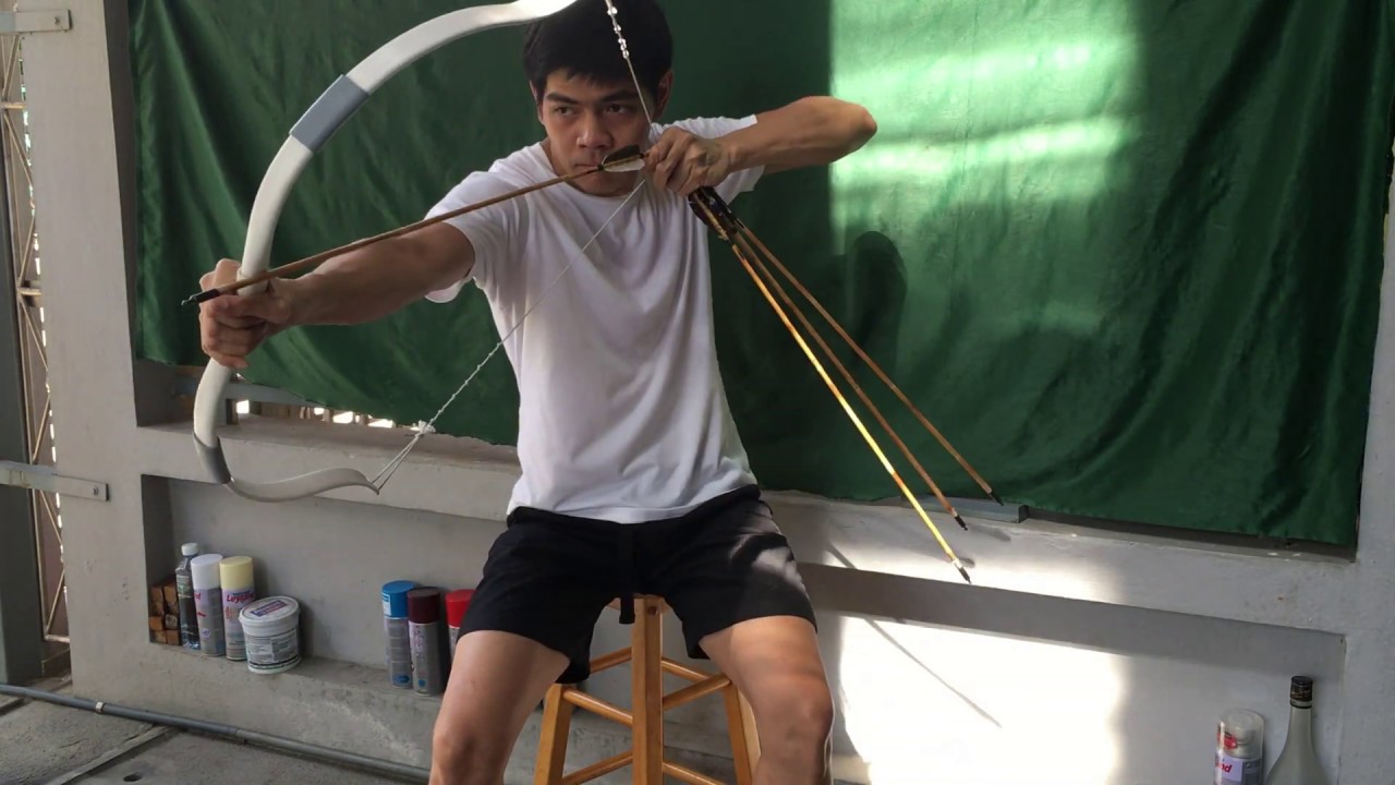 Shooting my PVC takedown bow reinforced handle (ENG) YouTube