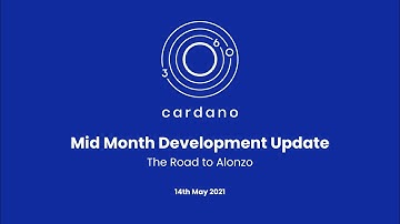 Goguen Alonzo Development Update - 14 May 2021