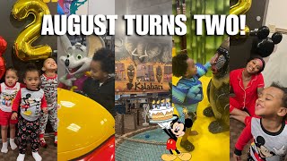 I CANT BELIEVE I HAVE A 2 YEAR OLD!! Celebrate August bday w/ us waterpark + chuckie cheese edition!