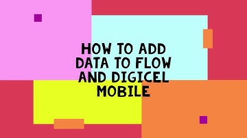How to activate data plan flow & Digicel network phone