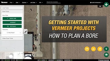 Planning a bore in Vermeer Projects
