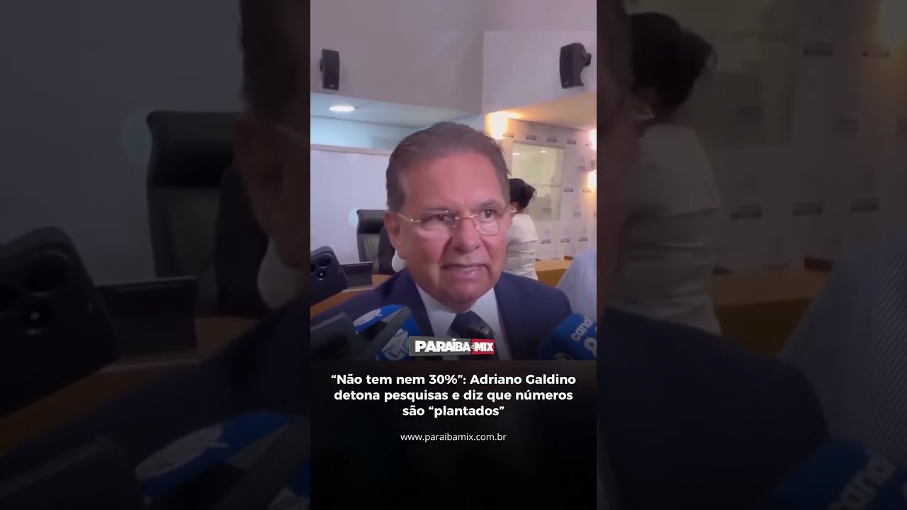 "Não tem nem 30%": Adriano Galdino detona pesquisas e diz que números são "plantados"