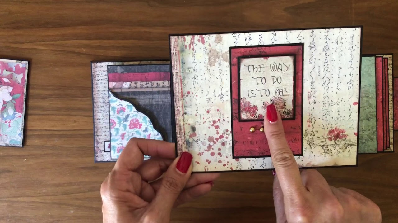 Stamperia Oriental Garden Walk Through Mini Album Tutorial